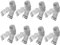 DoHope Invisible Clear Elastic Bra Straps Replacement - Metal Hook Transparent & Adjustable (8 Pairs, Extra Support - 15mm (5/8))
