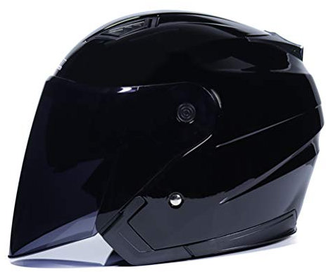 Caschi moto Casco bici elettrico Visiera aperta Doppia lente Visiera Uomo Donna Scooter Moto Moto Casco bici