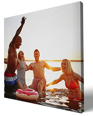 wandmotiv24 Leinwandbild - Foto auf Leinwand mit Online-Vorschau - personalisierte Wanddeko - Bild mit Wunschmotiv - Fotogeschenk - 40x40 cm
