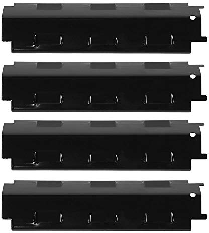 4Pcs Stainless Steel Gas Grill Heat Plate Shield Heat Tent Burner Cover Flame Tamer for Charbroil Grill Replacement Parts