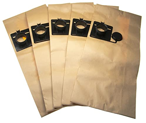 vhbw 5x Sacs compatible avec Festool CT/CTL/CTM 22, FIS-CT 22/5 aspirateur - papier, 60cm x 26.6cm, marron
