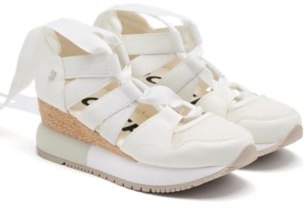 Sneakers Beige Tipo Espadrille para Mujer LIZARDA