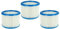 vhbw Set de filtros 3x Filtro plisado reemplaza Nilfisk 302000461, 302000490 para aspiradora en seco y mojado - Filtro, cartucho