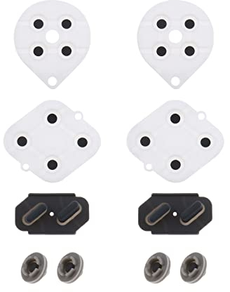 ECSiNG 2 Stück Ersatz-Knopfpolster aus Silikon für Controller-Ersatzteil, kompatibel mit Super Snes Controller