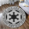 LHGBGBLN Raumschiff-Wars-Teppich – Jedi-Krieger-Teppich – runder Lichtschwert-Teppich – Kurzflor-Dekor-Bodenmatte 160cm