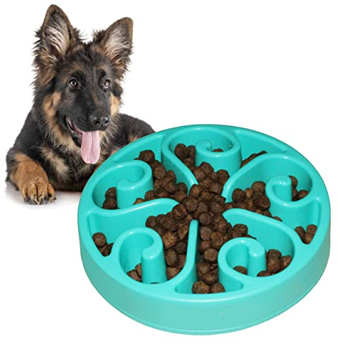 Large Slow Feeder Dog Bowl, Anti‑Choke & Bloat Prevention, Non‑Slip Maze Puzzle Feeder for Large Dogs, Slow Feeding Bowl to Stop Fast Eating