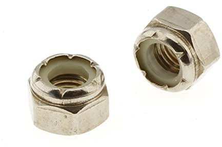 Screws4Bikes | 10x 5/16-18 UNC Sechskantmutter selbstsichernd Zoll | Edelstahl