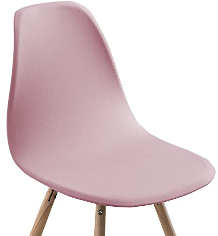 Housses Chaise Salle à Manger Scandinaves Housses de Chaise scandinave Lot de 4 Extensible Housse de Protection de Chaise scandinave Rose