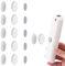 KINBOM 6pcs Adhesive Remote Control Holder Wall Mount, Magnetic TV Remote Holder Sunflower Shaped Strong Hold Remote Holders for Home Office Supply Storage (White)