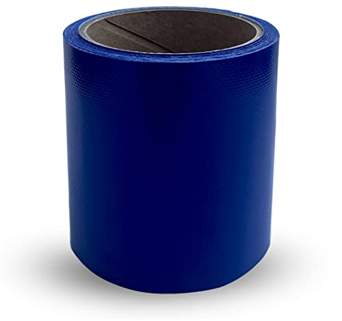 Generisch Planen-Reparatur-Klebeband – Wasserdichtes Reparaturband selbstklebend für LKW-Plane, PVC-Plane, Markise, Zelt (RAL 5002 blau, 10 cm x 2,5 m)