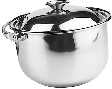 Pentola Per Zuppa - Pentola Per Zuppa Di Pesce, Pentola In Acciaio Inossidabile, Pentola Con Coperchio, Pentola In Acciaio Inossidabile, Pentola Per Zuppa Di Cottura Della Pasta ( Size : 17.5X17.5X19C