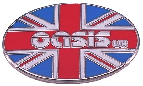 Distrigeek Oasis Logo-Pin, Kollektion, Metall, emailliert, Musik, Rockband, für Herren und Damen, Emaille