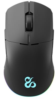 NEWSKILL Chiron Pro Wireless ratón Gaming RGB inalámbrico ambidiestro 16000DPI 8 Botones Sensor PAW3335 Negro
