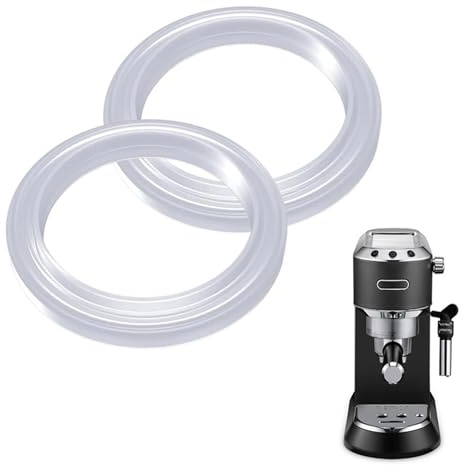 ShnminEU Pack of 2 Sealing Rings Compatible with DeLonghi EC680/EC685/EC785/EC885/EC850/EC860 Espresso Machines Seal Food Grade Silicone Material