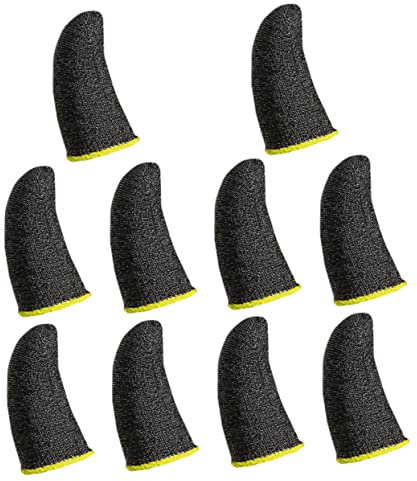 OKUMEYR 10stücke Gaming-fingerhülle Aus Elastischem Material Kontakte Pro Cm² Anti-schweiß-design Passend Für Finger Für Handy-spiel-controller