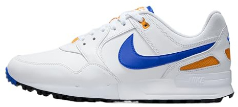 Nike Air Pegasus '89 G Golfschuhe (HV3866-101, Weiß/Orange Peel/Schwarz/Racer Blue), Weiß/Orange Peel/Schwarz/Racer Blue, 45.5 EU