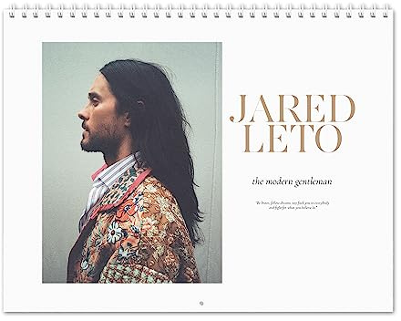 Jared Leto Vol.3-2027 Wall Calendar