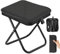 Muyohix Tabouret de Camping Pliable, Mini Tabouret de Camping Pliable, Chaise de Camping Pliable avec Sac de Rangement, Siège de Camping Portable pour Voyages, Jardin, Pêche, Barbecue, Plage (Noir)
