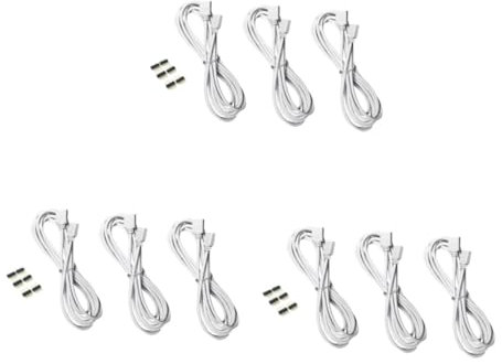 Alipis 27pcs Rgb Extension Cable for Led Strip Pin Connector Cord Wire Extender for Rgbw Led Strip Lights for Home Theater Setup