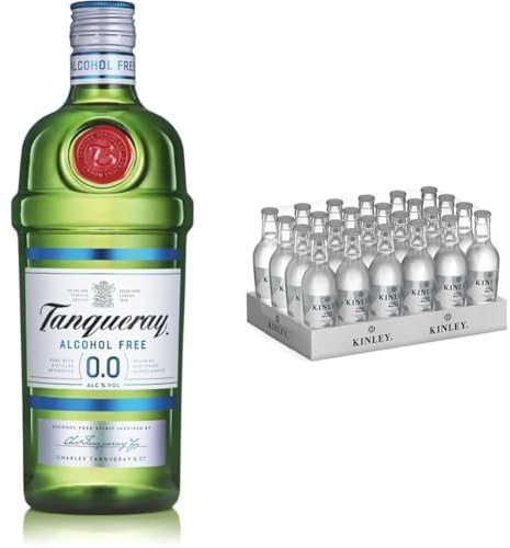 Tanqueray 0.0%, bevanda analcolica, 700 ml -Kinley Tonic Water 24x200ml
