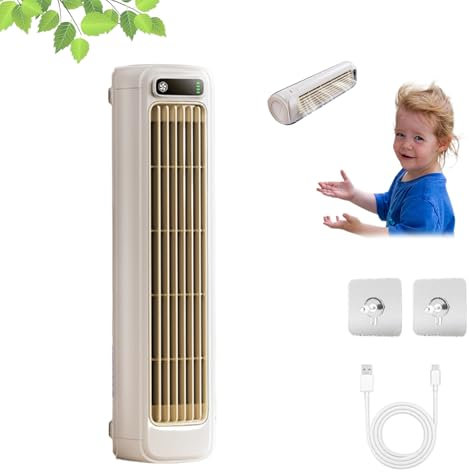 Funfany ace enfriador, solymall ace enfriador, migilife ace enfriador, aire acondicionado portatil, enfriador de aire, ventilador aire frio USB, 3 velocidades, refrigeración en verano (Beige)