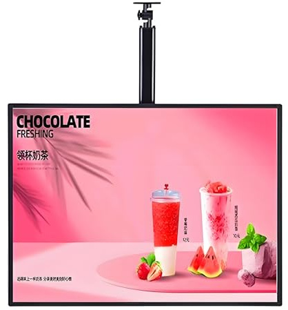 Ultra Slim LED Leuchtkasten mit Klickrahmen, beleuchtetes Posterdisplay, Menütafel mit LED-Hintergrundbeleuchtung, Wandmontierte Werbetafel für Restaurant, Café, Geschäfte Horizontal-50X70cm