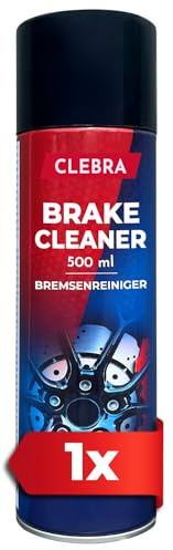 CLEBRA 500 ml Bremsenreiniger Rückstandsfrei Acetonfrei - Reinigt und entfettet Bremsen, Kupplungen und Motorteile (1 x 500 ml)