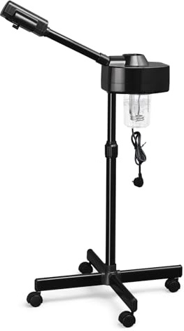 Karl Home Professional Facial Steamer, Touch Panel, Adjustable Height | Ozone Humidifier Sprays Moisturizing Hot Face Spa Mist for Home Beauty Salon, Personal Skin Care, Deep Cleaning, Black