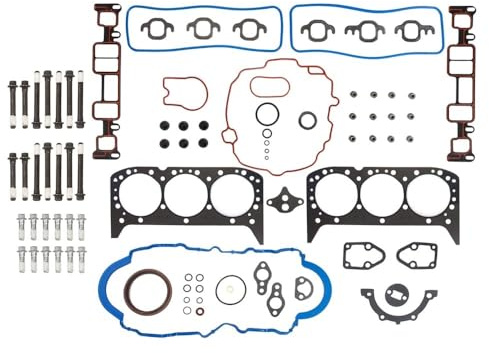 Motor-Volldichtungssatz mit Schrauben, 4,3 l, kompatibel mit Astro GMC Oldsmobile Isuzu Savana 1500 4,3 l V6 GAS 96–06 ES74034