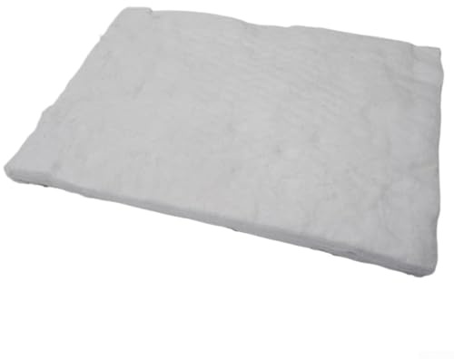 Solaughguy Calcium Magnesium Silicate Fibre Fireplace Safety Liner for Bioethanol Burners, Ceramic Firebox Insulation Mat, Heat Resistant up to 1206°C, 30x20x5 cm(30X20X5CM)