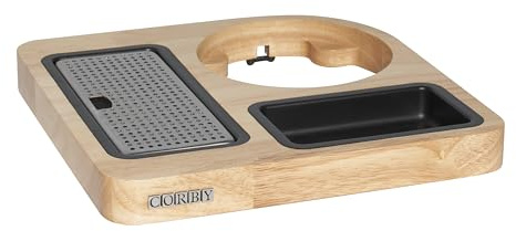 Corby Canterbury Compact Welcome Tray in Light Wood
