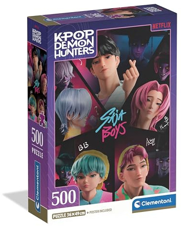 Clementoni Kpop Demon Hunters Puzzle 500 Teile Erwachsene | Puzzle Erwachsene in 49 x 36 cm - Puzzle Erwachsene anspruchsvoll von Clementoni 35625