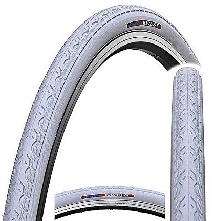Kenda K193 Kwest 700 C x 32 C Urban Fahrrad, Hybrid Road Fixie Slick Bike Tire, Kwest, weiß, 32c