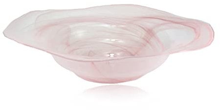Budawi® Brunnenschale Flower rund pink Glasschale Ø 40 cm für Nebler und Zimmerbrunnen