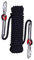 Aoneky Rock Climbing Rope 10, 15, 20, 30, 40, 50 Meters, Outdoor Fire Escape Rescue Parachute Static Indoor Rope, Heavy Duty Rope, Diameter 10mm 12mm Safety Durable (black 1, 98.4feet, 10mm)