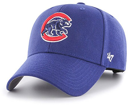 47 Brand Cap Chicago Cubs – Offizielle Kollektion – Größe verstellbar, blau, Einheitsgröße