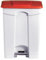 L2G - Poubelle Plastique 90 Litres - En Polypropylène - Conception aux Normes HACCP - Commande par Pédale - Deux Roulettes Arrière - Rouge