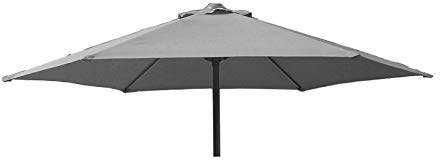 TFS Replacement Parasol Fabric Canopy for Standard, Cantilever & Balcony Parasols (2m 6arm, Grey)