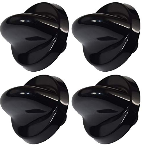 Ufixt Fits Belling 300 Series Compatible Black Oven Cooker Hob Control Knob Pack of 4