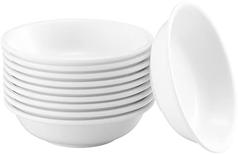 Cabilock Sauce Serving Bowls Plastic- Set of 20 Small Dip Dishes Mini Seasoning Bowl Condiment Dish White Sushi Soy Dipping Bowl for Sushi Snack Tapas Kitchen Restaurant (I548IS2123R57TJML9JB)