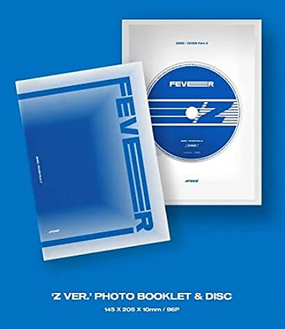Genie Music ATEEZ Zero : Fever Part.3 [Z Ver.] (7. Mini-Album) Album + Vorbestellung limitiertes gefaltetes Poster + Kultur koreanisches Geschenk (dekorative Aufkleber, Fotokarten)