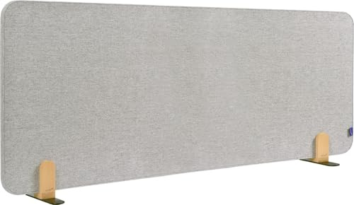 Legamaster Elements Tischtrennwand akustik 60x160cm grau Halterungen