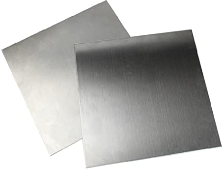 YTGZS 6061 Placa de Aluminio Plancha Aluminio Chapa de Aluminio Plata Hoja de Aluminio Fino para Maquetas de Construcción Espesor 1mm a 10mm,Largo 200mm Ancho 200mm,200mmx200mmx3mm 2pcs