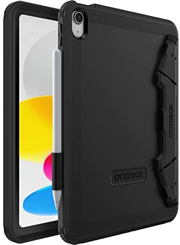 OtterBox Defender Kickstand Hülle für iPad 10,9 (10. gen 2022), ultrarobuste Schutzhülle mit integriertem Displayschutz, 2X nach Militärstandard getestet, Schwarz, Keine Einzelhandelsverpackung