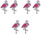 Amosfun 6 StüCk Flamingo Broschen Cartoon Anstecknadel Schmuck Legierung Kleidung ZubehöR FüR Partys, Taschen, Pullover, Kleider, AnzüGe, Hemden, MüTzen, Schals