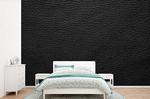 Selbstklebend Tapete Wandpapier Wandaufkleber Fototapete Tapeten Wanddeko 600x400 cm Leder - Lederoptik - Schwarz - Grau