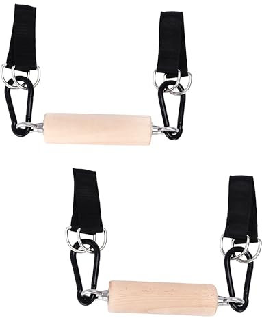 PowrX Kletter-Griff-Trainer- hangboard - Holzgriffe für besseres Klettertraining mit multifunktionalen Trainingsstangen - Rock Climbing Grip trainer 2er-Set
