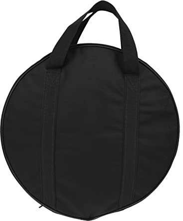 DOITOOL 1stück 40 cm Gepolsterte Gong Tragetasche Robuste Gong Tasche Für Sicheren Transport Cymbal Halter Schutz Und Aufbewahrung Schwarz Schlagzeuger Und Percussion-Enthusiasten Trommeltasche