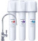 AQUAPHOR ECO PRO TRIO Aktivkohle Trinkwasserfilter mit 1 Wege Wasserhahn Kohleblock und Ultrafiltration Keimsperre bis 0,1 Mikrometer