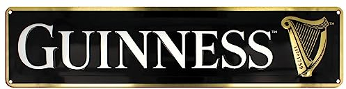 Guinness Harp Landschaft geprägtes Metallschild (50 cm x 12 cm)